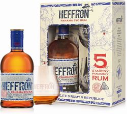 Heffron Panama Rum 5y 0,5l 38% + 2x sklo GB