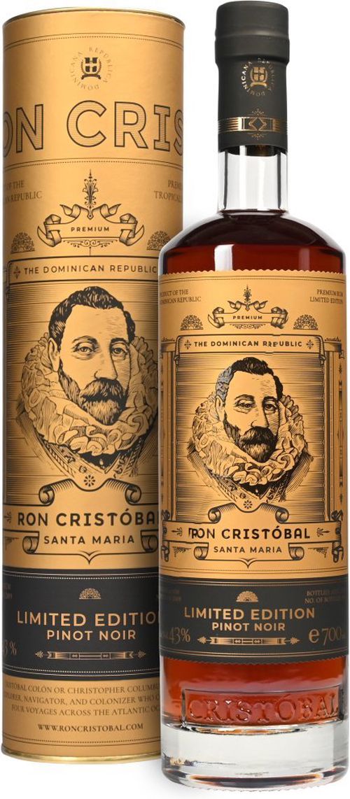 Ron Cristobal Santa Maria Pinot Noir Finish 13y 0,7l 43% L.E. Tuba